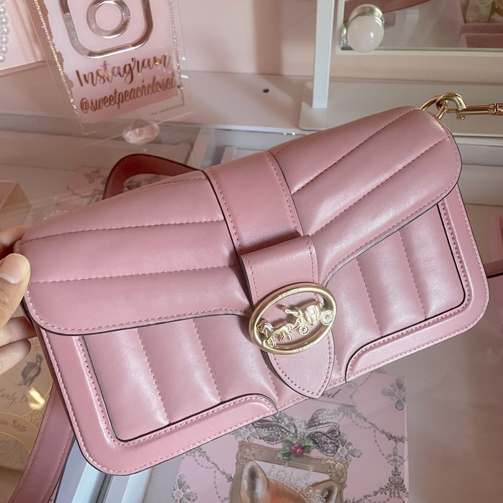 COACH Georgie Shoulder Bag With Puffy Quilting